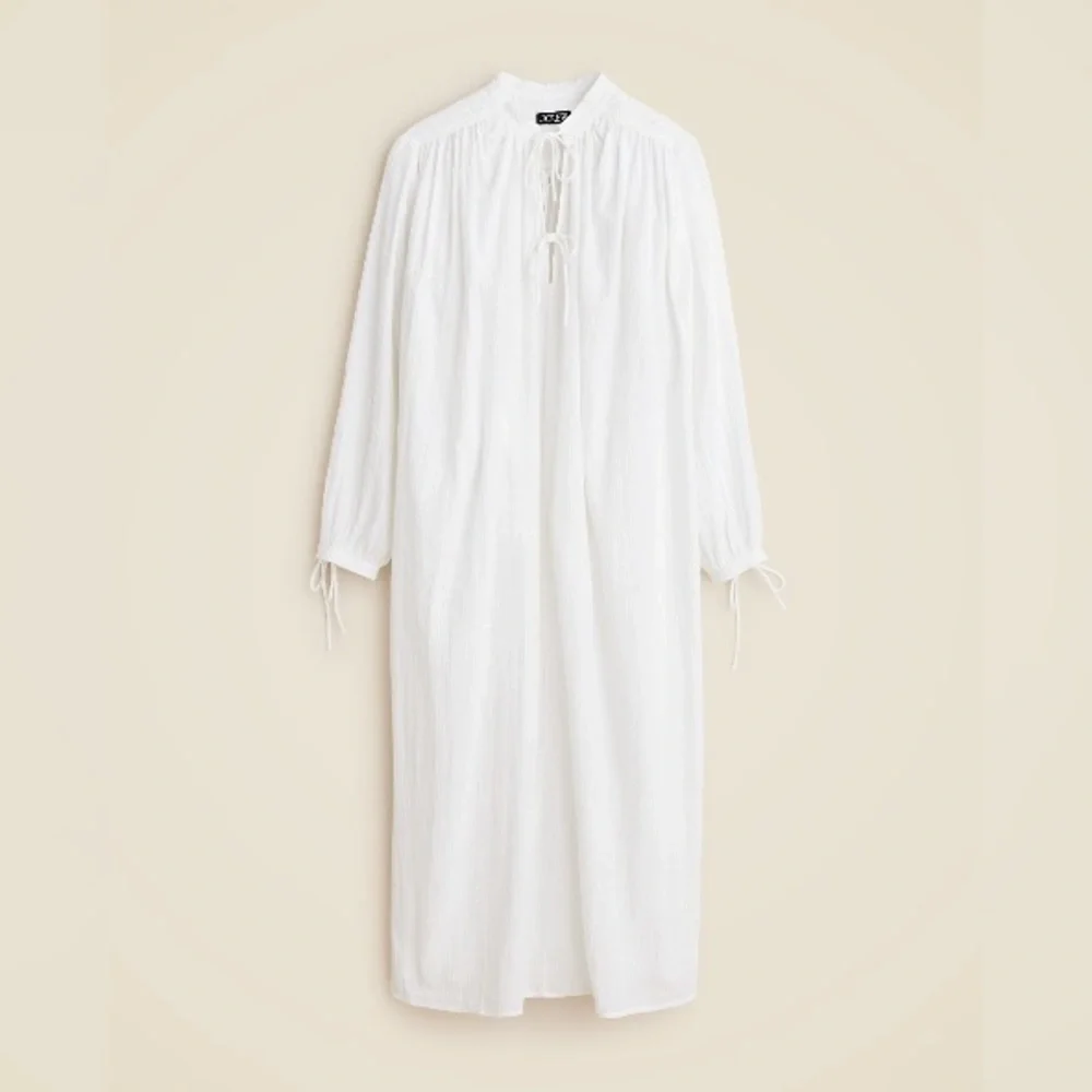 J crew white Airy gauze tunic dress